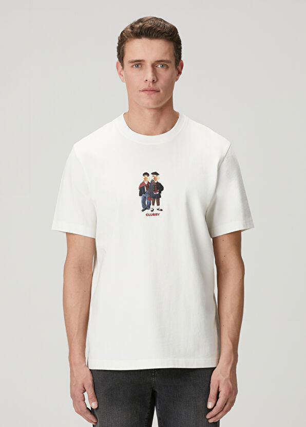 Beymen Club Relax Fit Clubby Beyaz T-shirt - 1