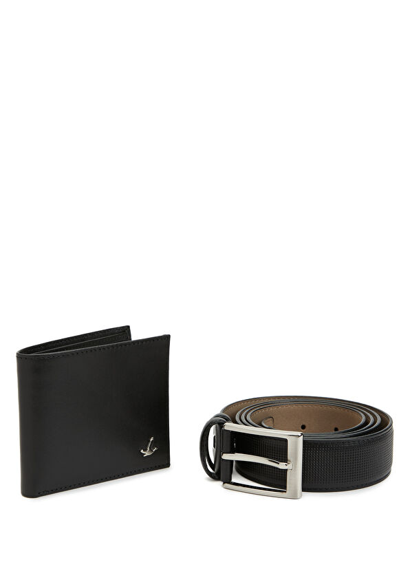 Beymen Club Siyah 2li Erkek Deri Hediye Seti - 2