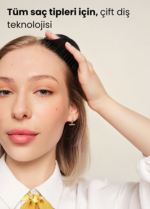 Tangle Teezer Scalp Brush Siyah Saç Derisi Masaj Fırçası - 4