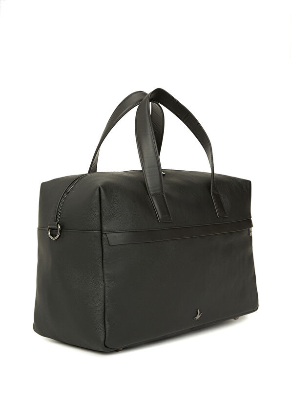 Beymen Club Siyah Erkek Deri Seyahat Çantası - 2