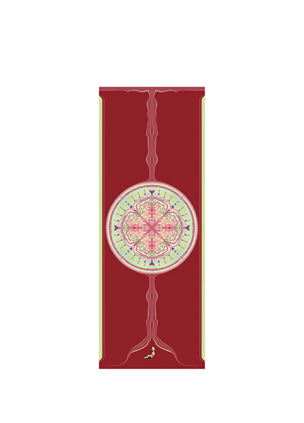 Petarya Mandala Series 4.1 mm Follow The White Rabbit Doğal Kauçuk Kaydırmaz Yoga Matı - 1