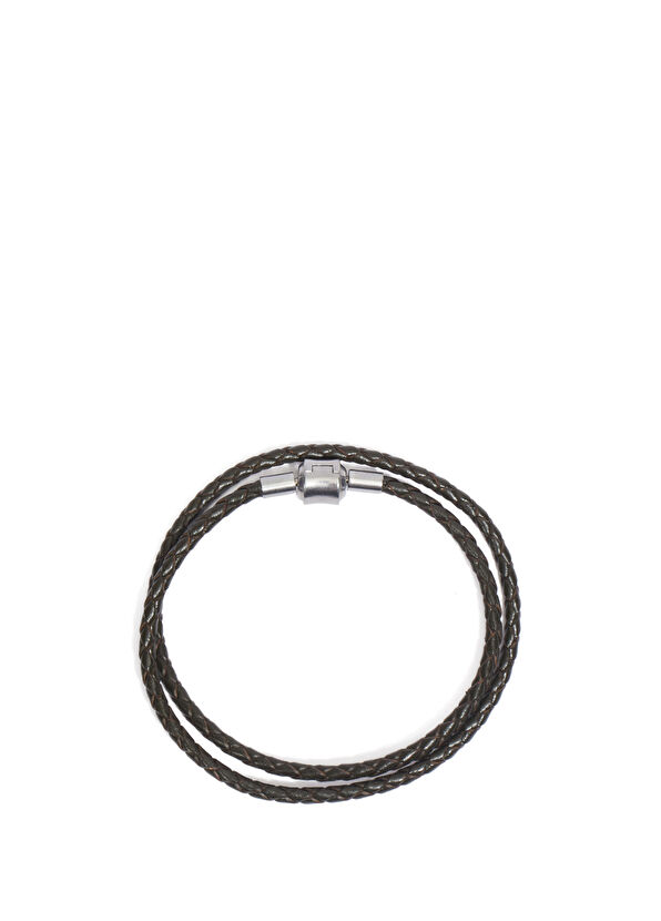 Beymen Club Khaki Men's Leather Bracelet - 2
