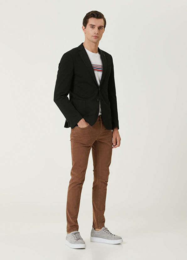 Beymen Club Black Honeycomb Textured Blazer - 3