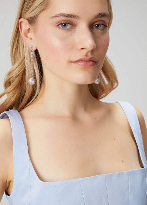 Beymen Club Zirkon Taşlı Kadın Top Küpe - 1