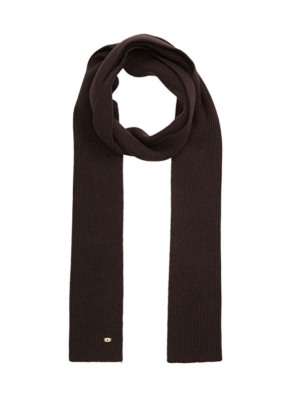 Beymen Club Brown Cashmere Blend Wool Scarf - 2