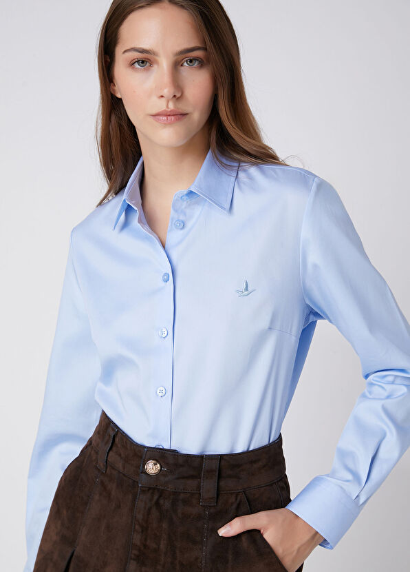 Beymen Club Slim Fit Non-Iron Mavi Gömlek - 3