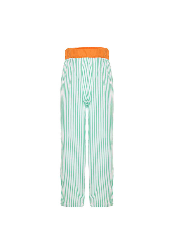 Lala's Playful Prince Green Striped Boys' Pajama Set - 2