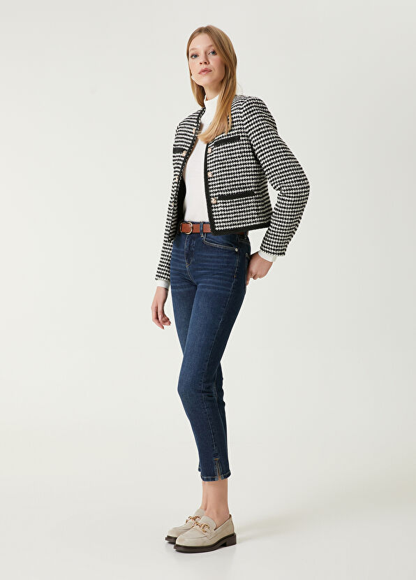 Beymen Club Siyah Kazayağı Desenli Ceket - 3