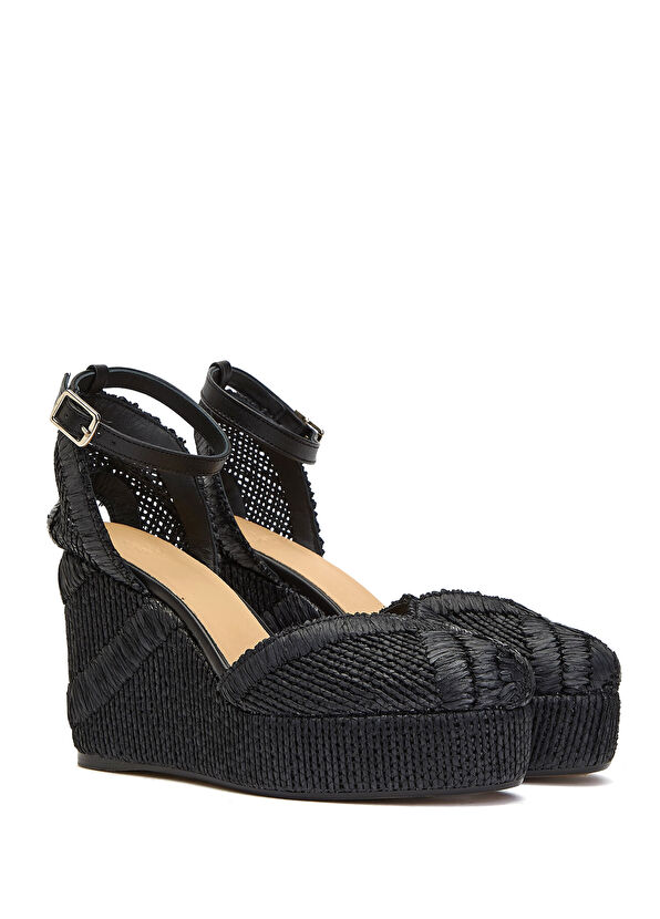 Siyah Kadın Espadril - Görsel 3