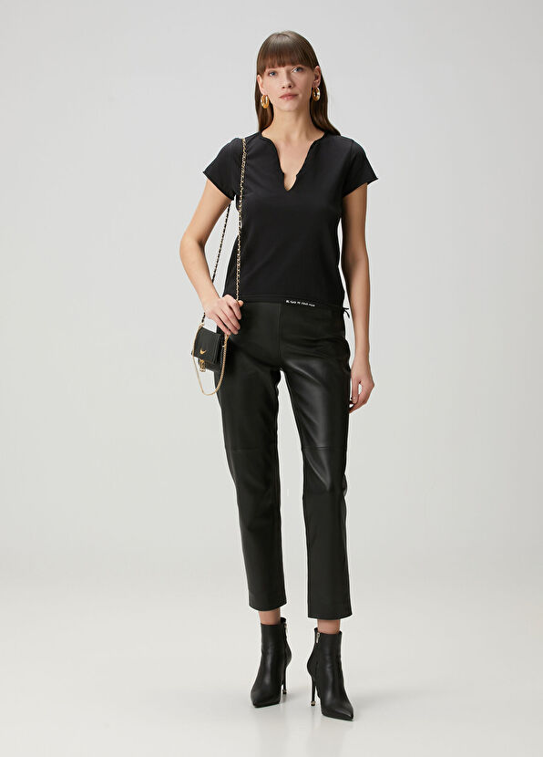 Henley Siyah T-shirt - Görsel 3