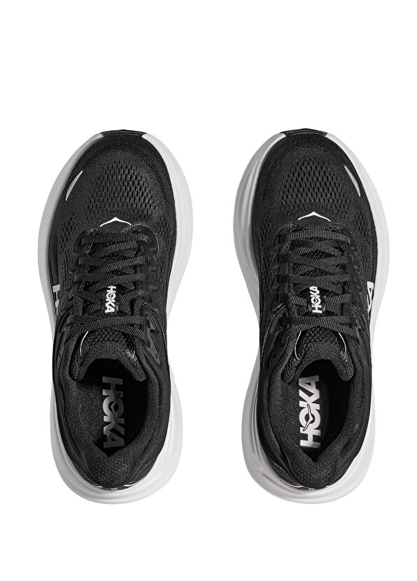 Hoka Bondi 9 Siyah Beyaz Kadın Sneaker - 2