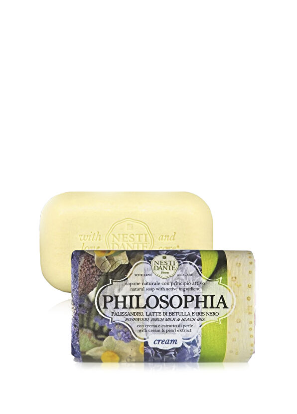 Nesti Dante Philosophia Cream Aydınlatıcı ve Nemlendirici İnci Özü & İris & Gül Ağacı Katı Sabun 250 gr - 1