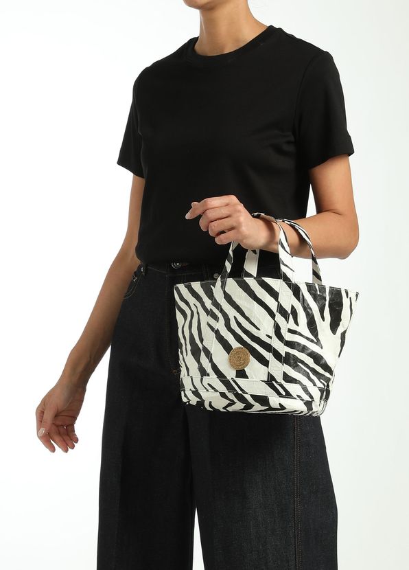 Mehry Mu Cosima Mini Zebra Kadın Deri Alışveriş Çantası - 2