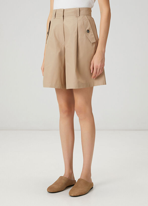 Beymen Club Beige pleated detailed shorts - 4