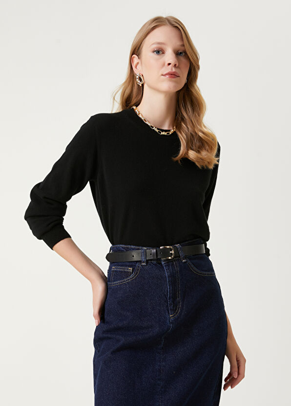 Beymen Club Black Cashmere Sweater - 4