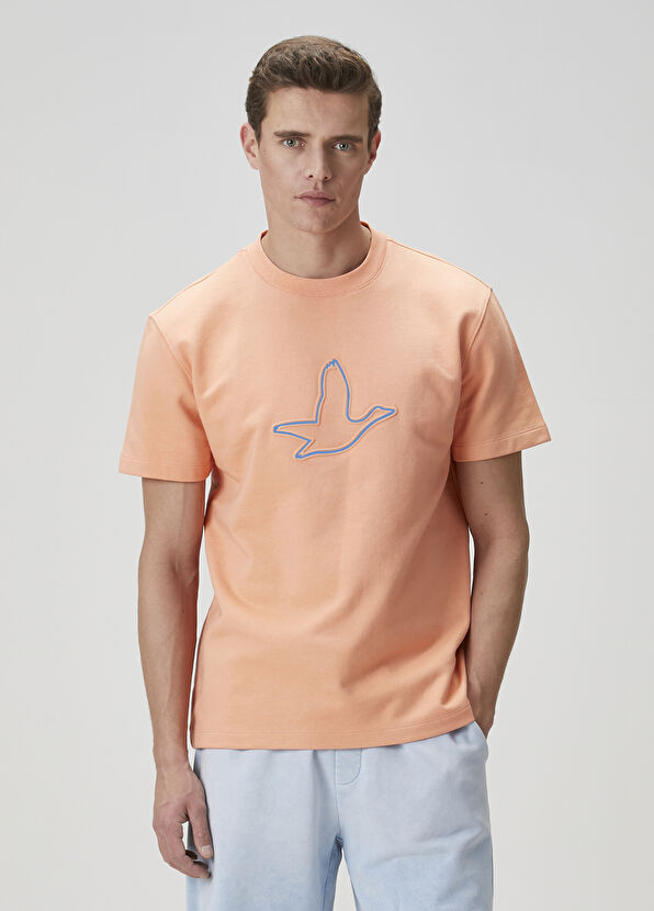 Beymen Club Kayısı Kontrast Baskı Detaylı T-shirt - 1