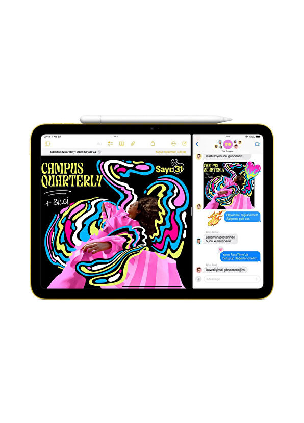Apple iPad 11. Nesil A16 11" Wi-Fi 128GB Pembe Tablet MD4E4TU/A - 4