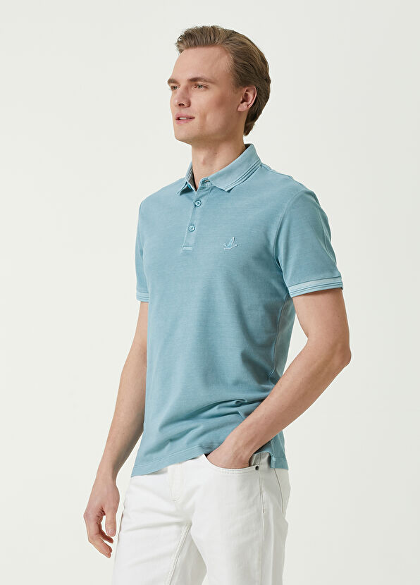 Beymen Club Slim Fit Petrol Pike T-shirt - 1