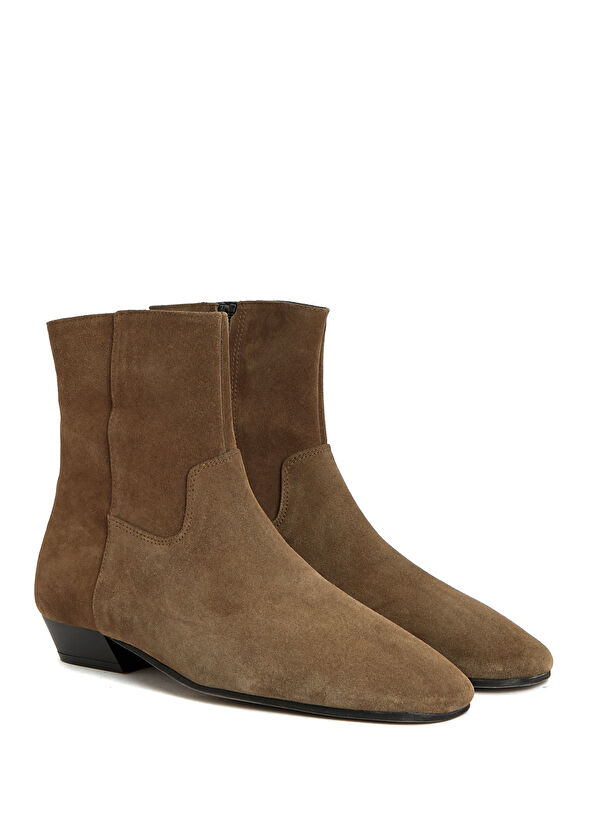 Beymen Club Taupe Women's Suede Boots - 2