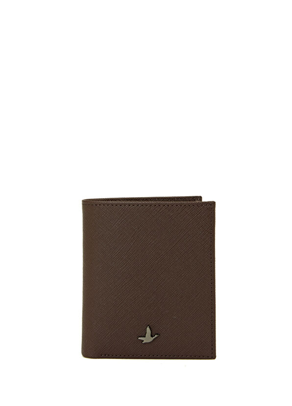 Beymen Club Brown Men's Leather Vertical Wallet - 1