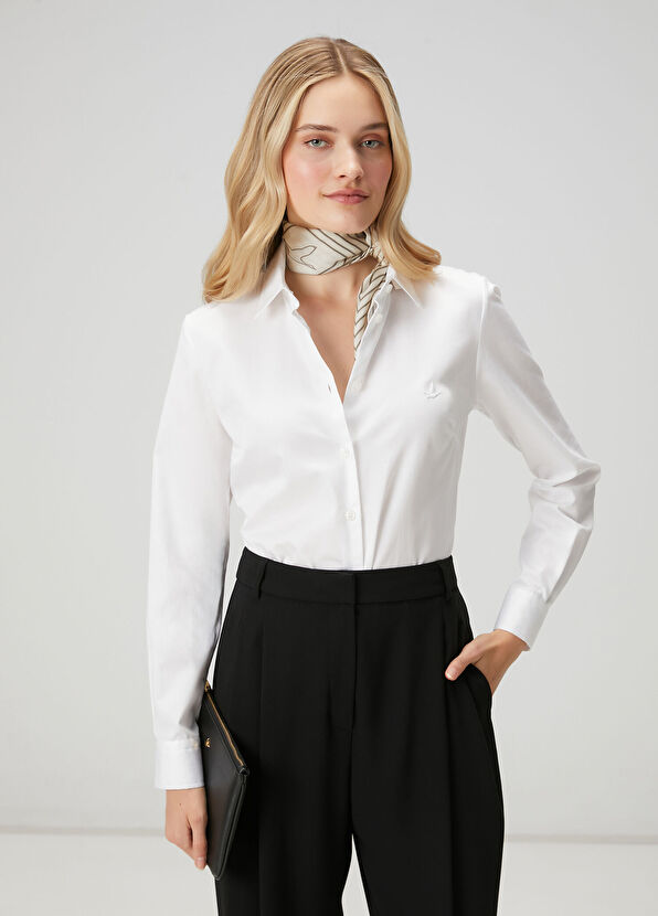 Beymen Club Slim Fit Non-Iron Off White Shirt - 1