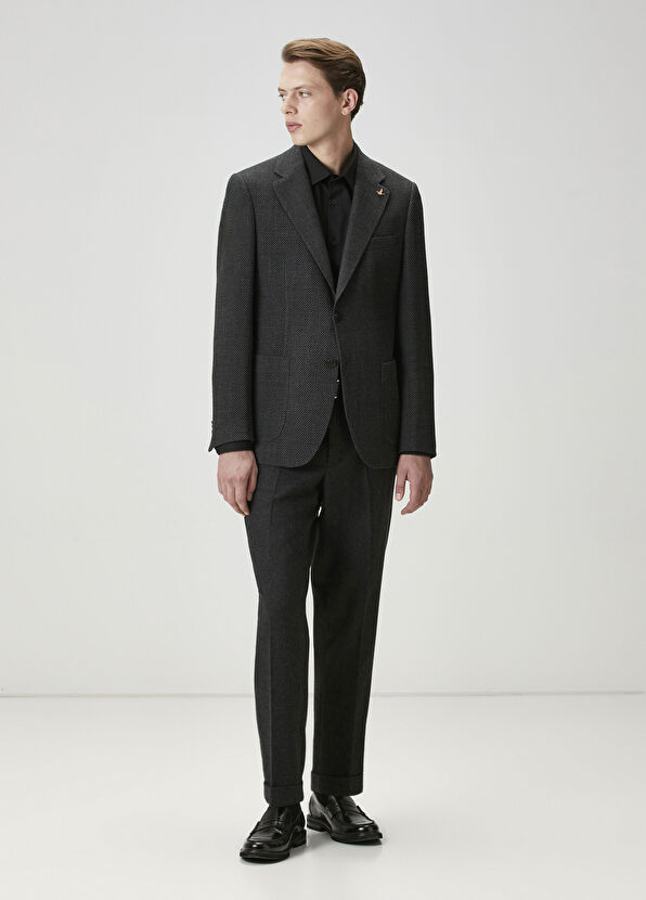 Beymen Club Antrasit Dokulu Ceket - 2