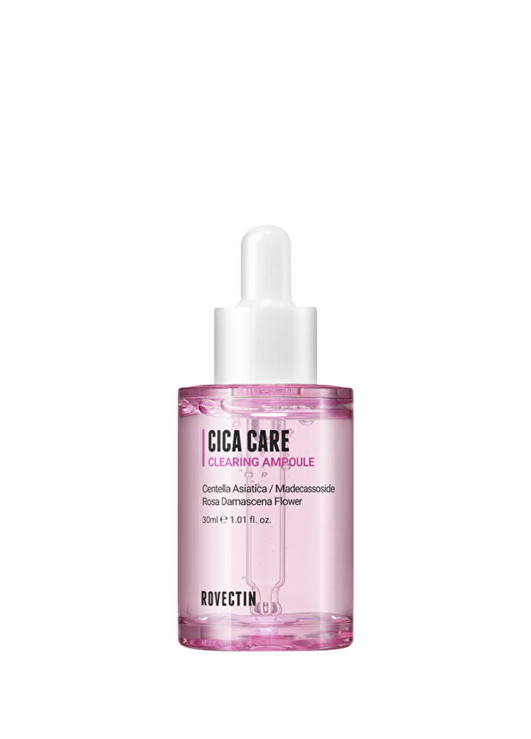 Rovectin Cica Care Clearing Ampoule Kızarıklık ve Leke Önleyici Stres Karşıtı Cica Ampulü Cilt Serumu 30 ml - 1