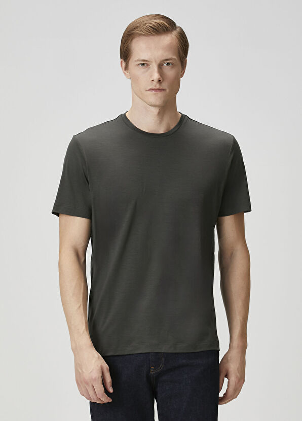 Maurizio Baldassari Dark Green Wool T-Shirt - 1