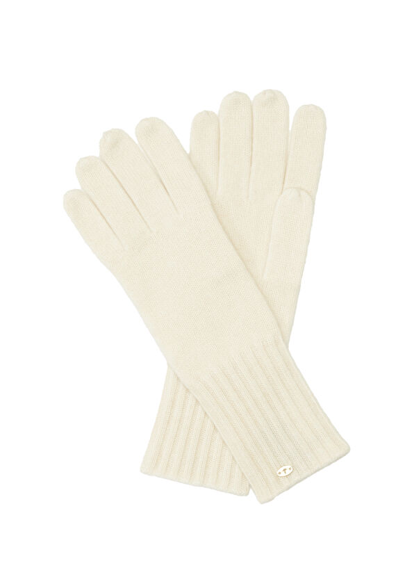 Beymen Club Beige Women's Long Cashmere Gloves - 2