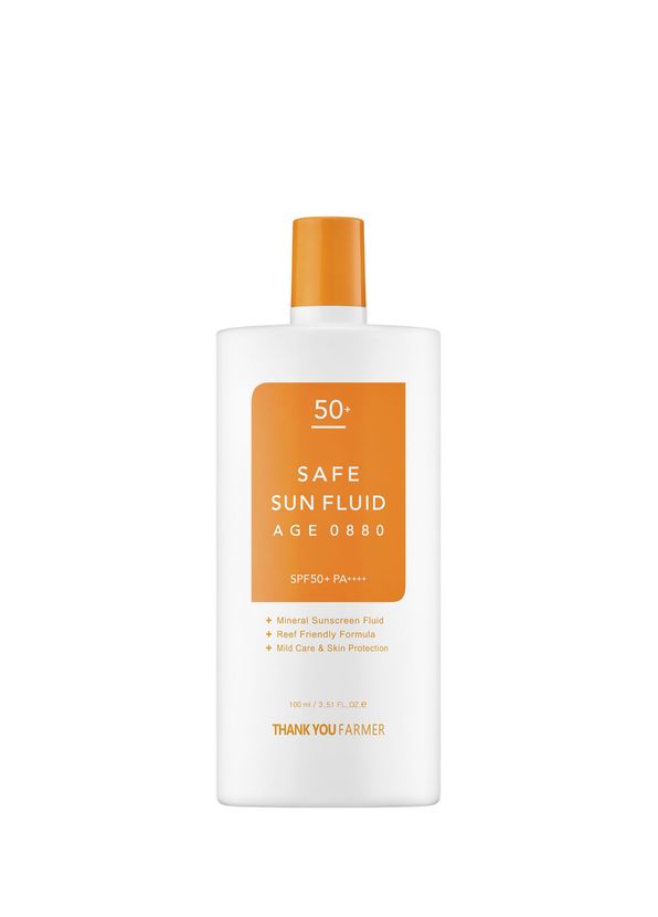 Thank You Farmer Safe Sun Fluid Age 0880 SPF50+ PA++++ Mineral Filter Sunscreen 100 ml - 1