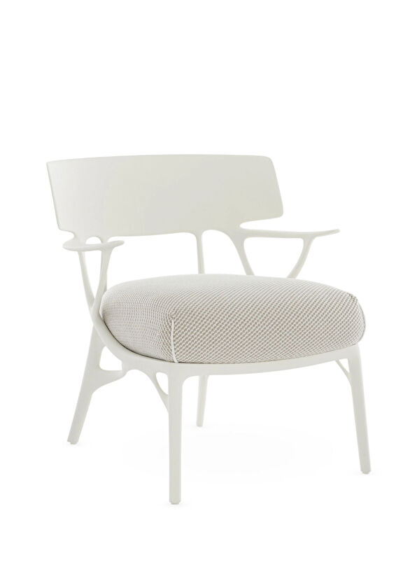 Kartell A.I Lounge Minderli Beyaz Berjer - 1
