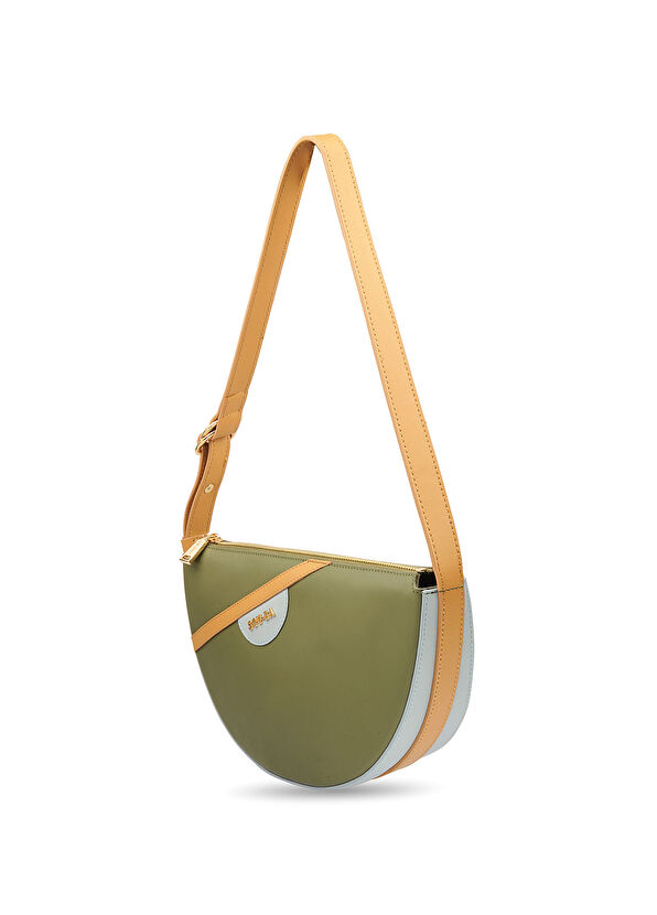 SOU-BA Eva Olive Leather Women's Shoulder Bag - 3