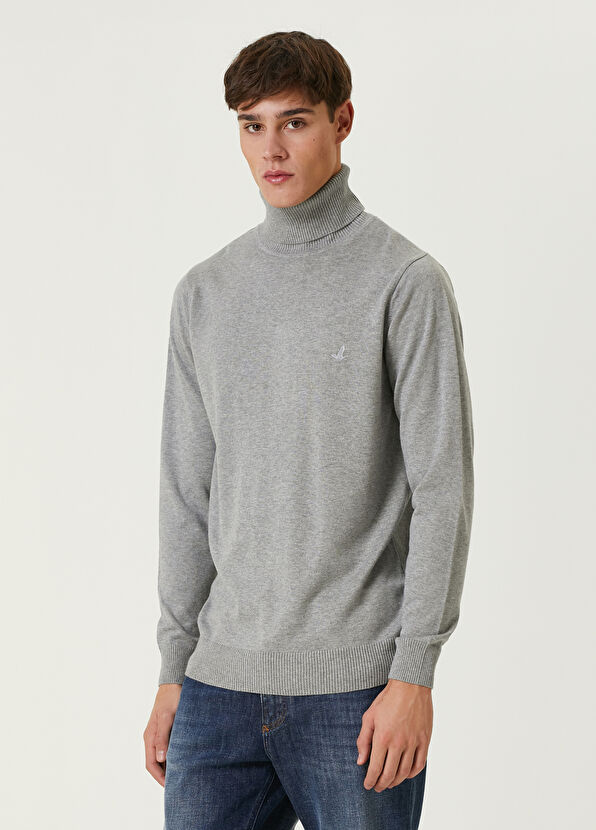 Beymen Club Grey Turtleneck Sweater - 1