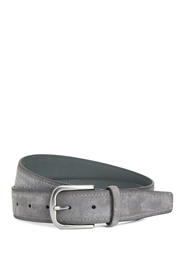 Beymen Club Anthracite Men's Suede Belt - 1