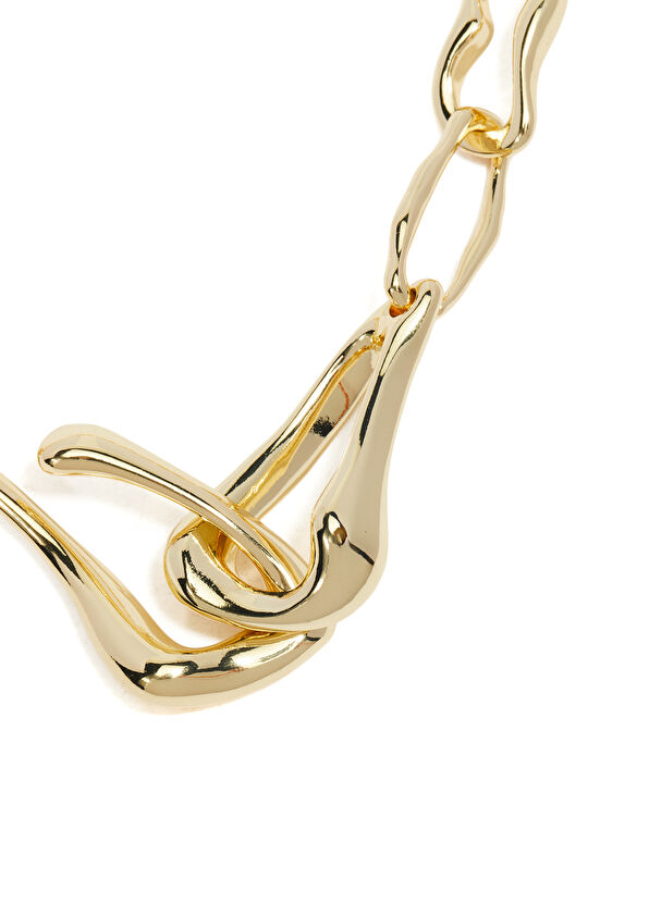 Beymen Club Fold Detail Women's Necklace - 2