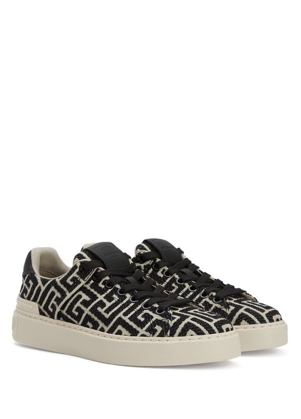 Balmain B-Court Siyah Beyaz Kadın Sneaker - 2