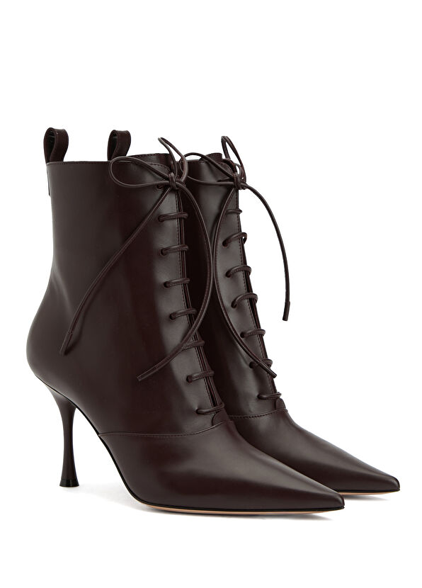 Gianvito Rossi Vitello Bordo Kadın Deri Bot - 2