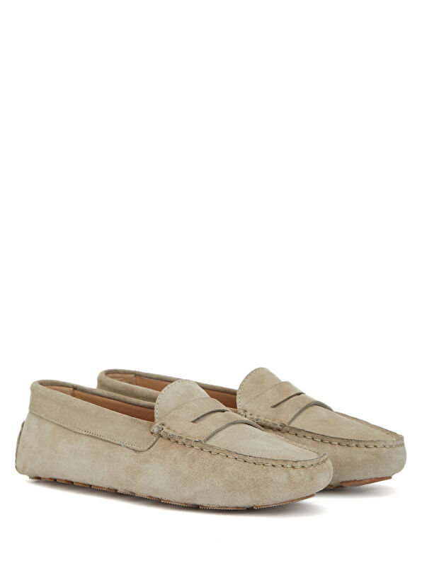 Beymen Club Bej Bant Detaylı Kadın Süet Driver - 2