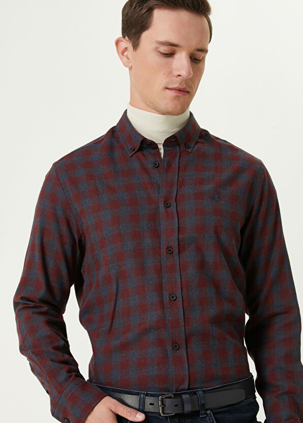 Beymen Club Comfort Fit Bordo Gömlek - 2