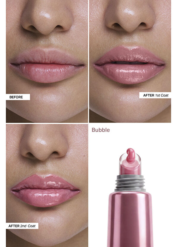 INO Beauty Bubble  Volufiline & Saf Deniz Kolajeni & Peptit Kompleksi Anahtarlıklı Nemlendirici Lip Balm 15 ml - 2