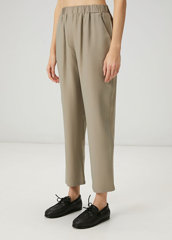 Beymen Club Haki Pileli Havuç Pantolon - 2