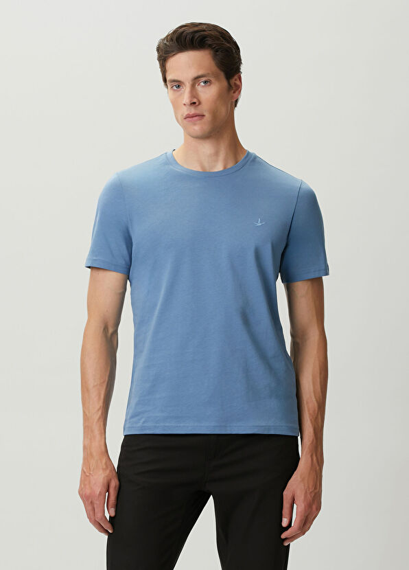 Beymen Club Blue Basic T-Shirt - 1