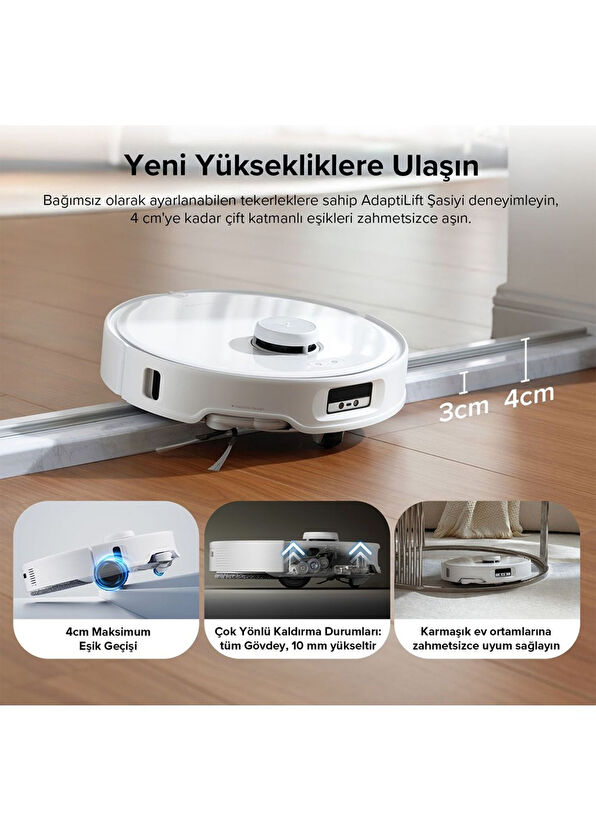 Roborock Qrevo Curv White Smart Robot Vacuum Cleaner - 4