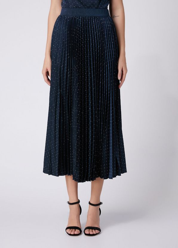Beymen Club Navy Blue Hotfix Midi Skirt - 2