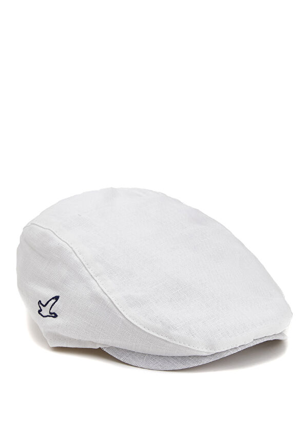 Beymen Club Beyaz Erkek Keten Şapka - 1