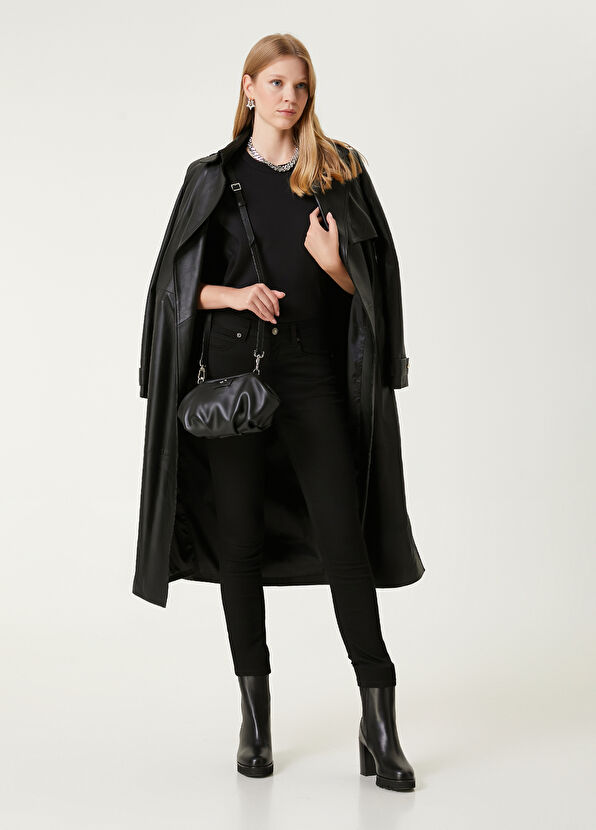 Beymen Club Black Women's Leather Hand Portfolio - 2