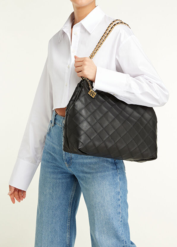 Tory Burch Fleming Siyah Kadın Deri Çanta - 2