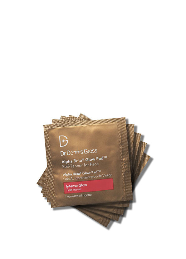Dr. Dennis Gross Alpha Beta Glow Pad Self Tanner for Face Intense Glow 20-Pack Bronzing Face Towel - 2