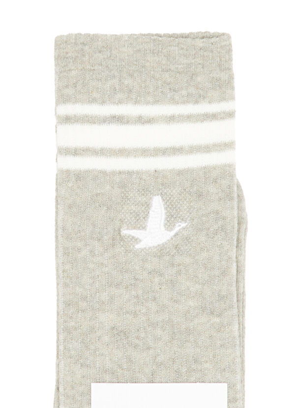 Beymen Club Grey Goose Embroidered Women's Socks - 2
