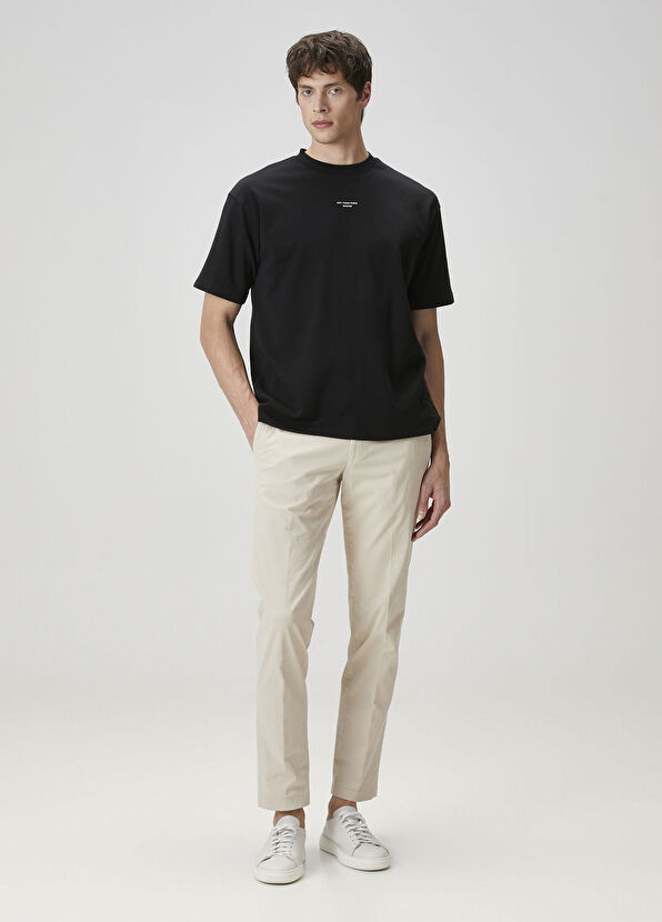 Drôle De Monsieur Siyah Logo Baskılı T-shirt - 2